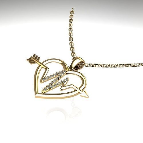 heart pendant  3D print model