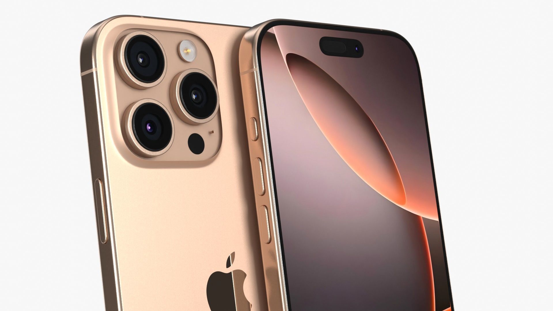 Apple iPhone 16 Pro Max Desert Titanium 3D model_3