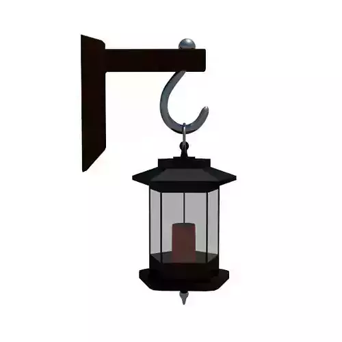 Vintage Hanging Lantern with Candle