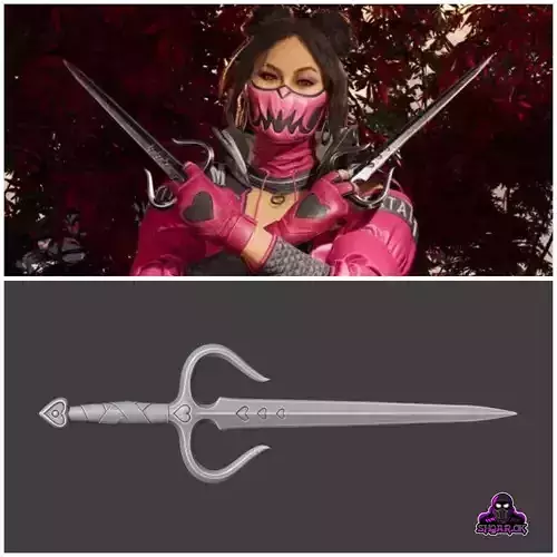 Mileena sai  from MK1 - Heart Eater 3D print model