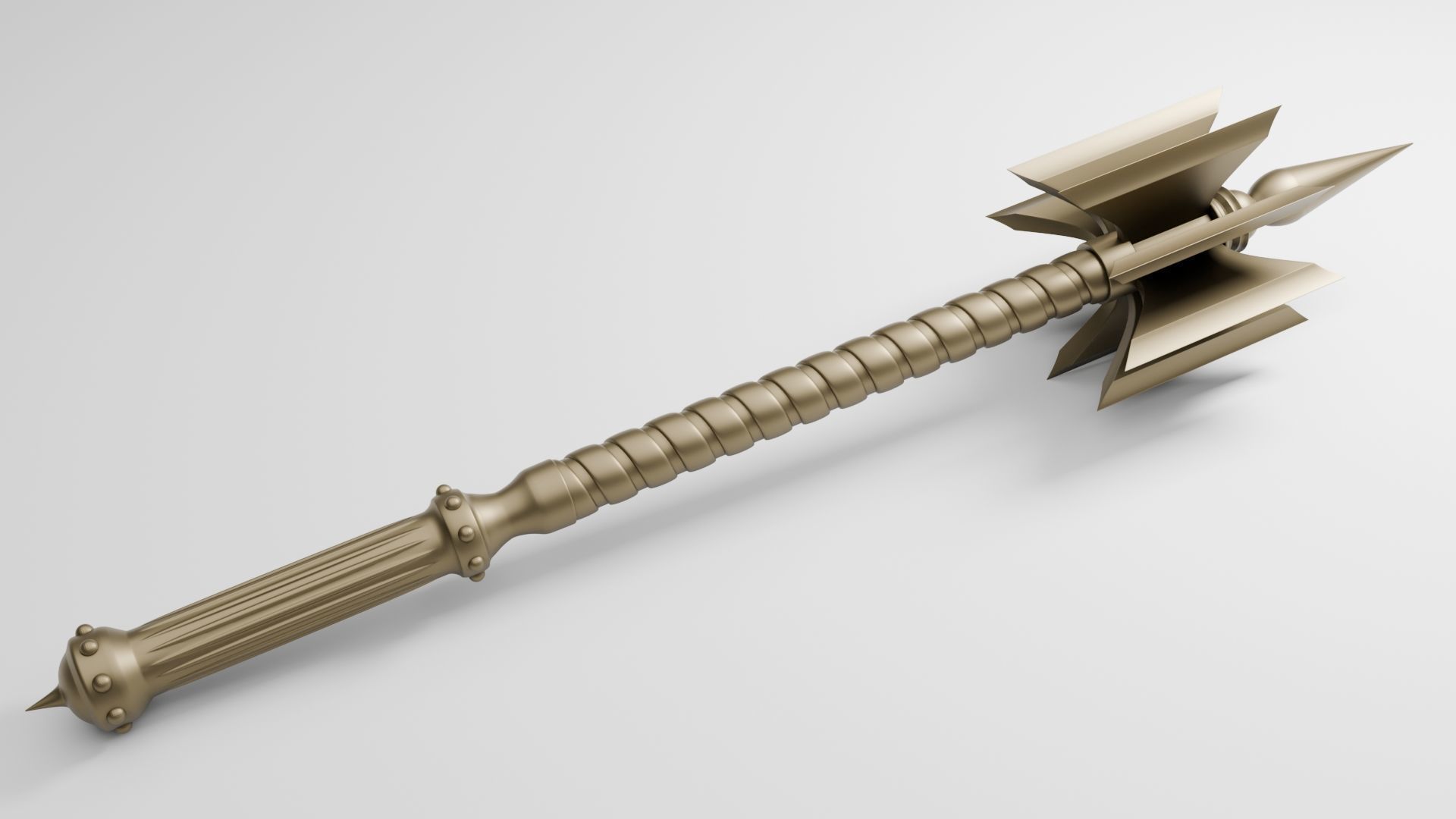 Mace ax  for 3D printing and CNC machines 3D print model_2