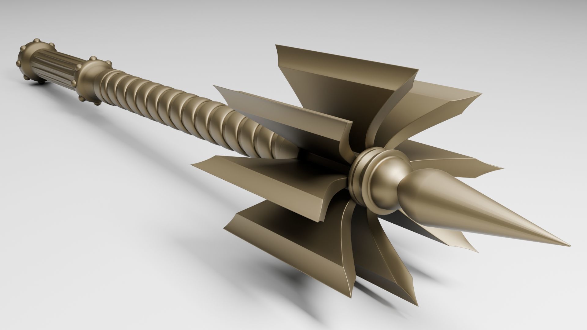 Mace ax  for 3D printing and CNC machines 3D print model_5