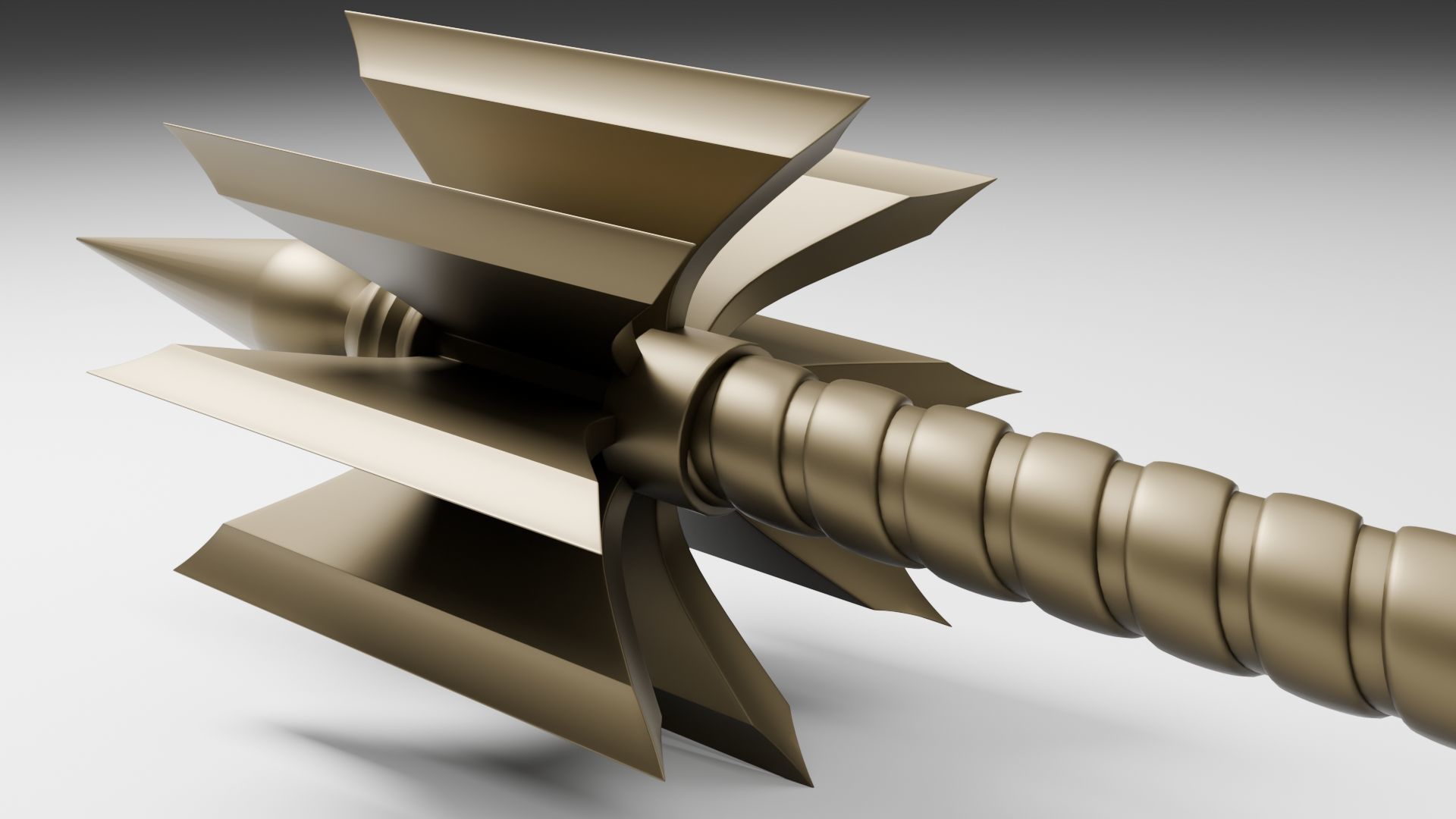 Mace ax  for 3D printing and CNC machines 3D print model_9