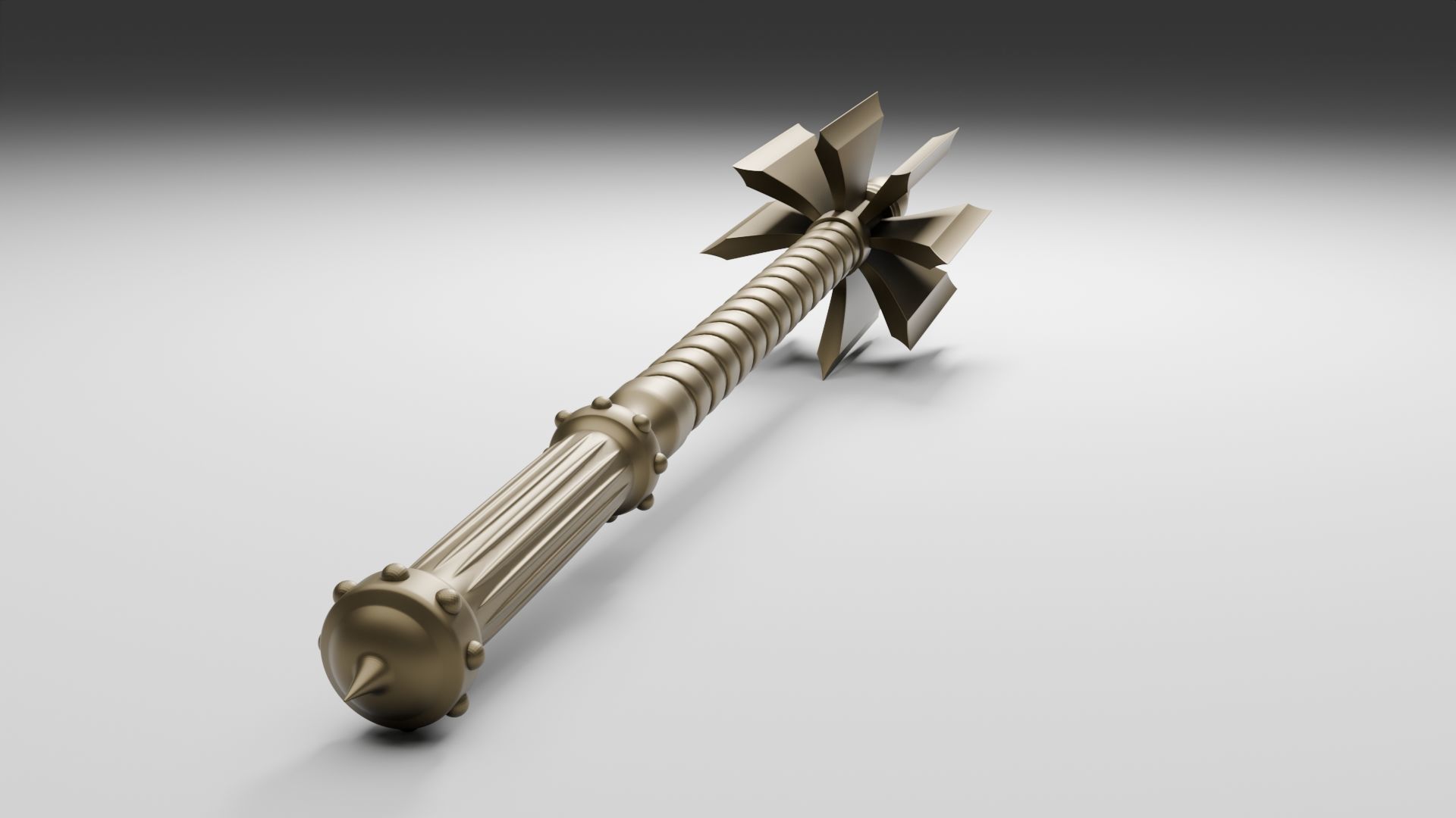 Mace ax  for 3D printing and CNC machines 3D print model_6