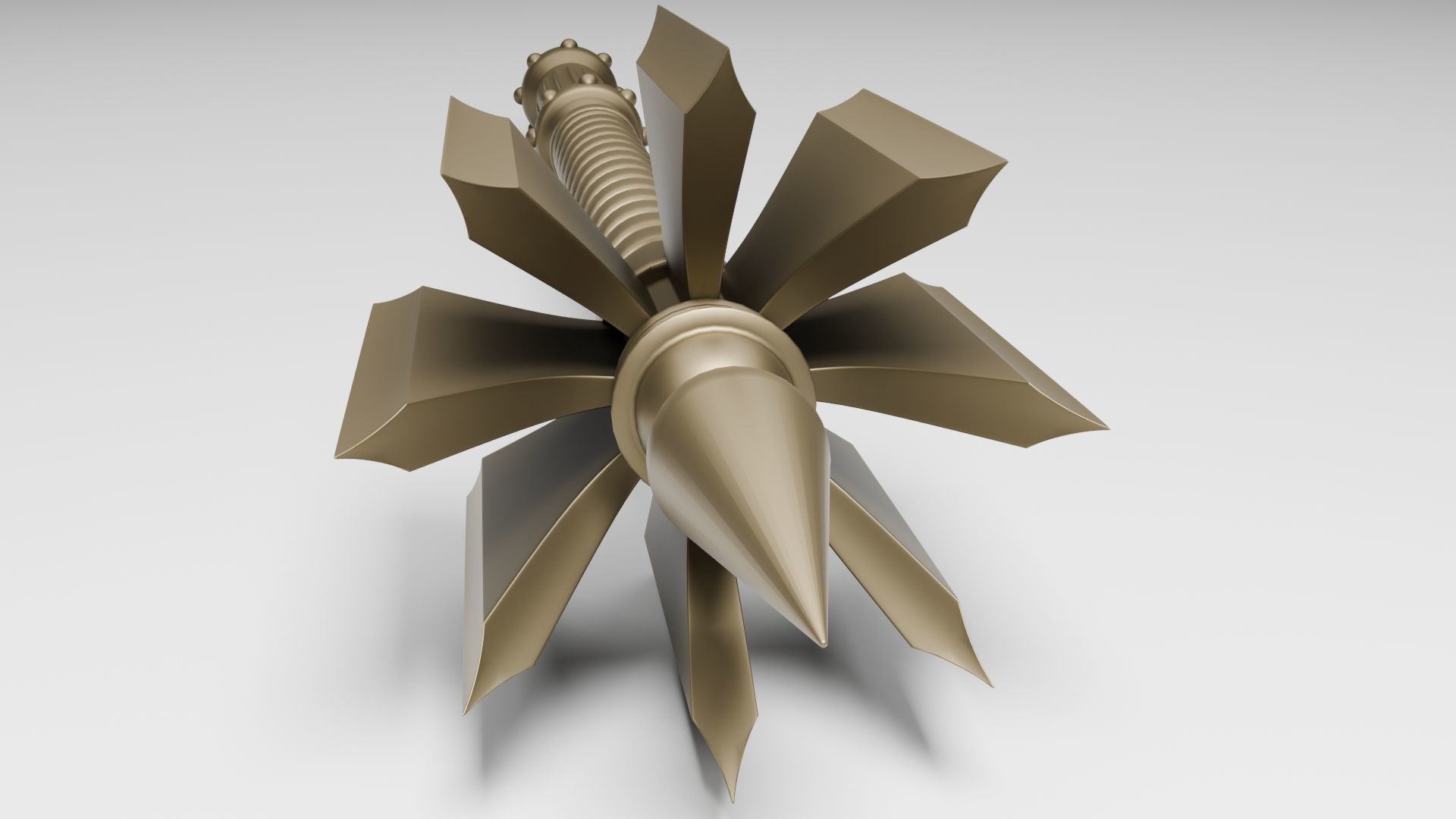 Mace ax  for 3D printing and CNC machines 3D print model_3