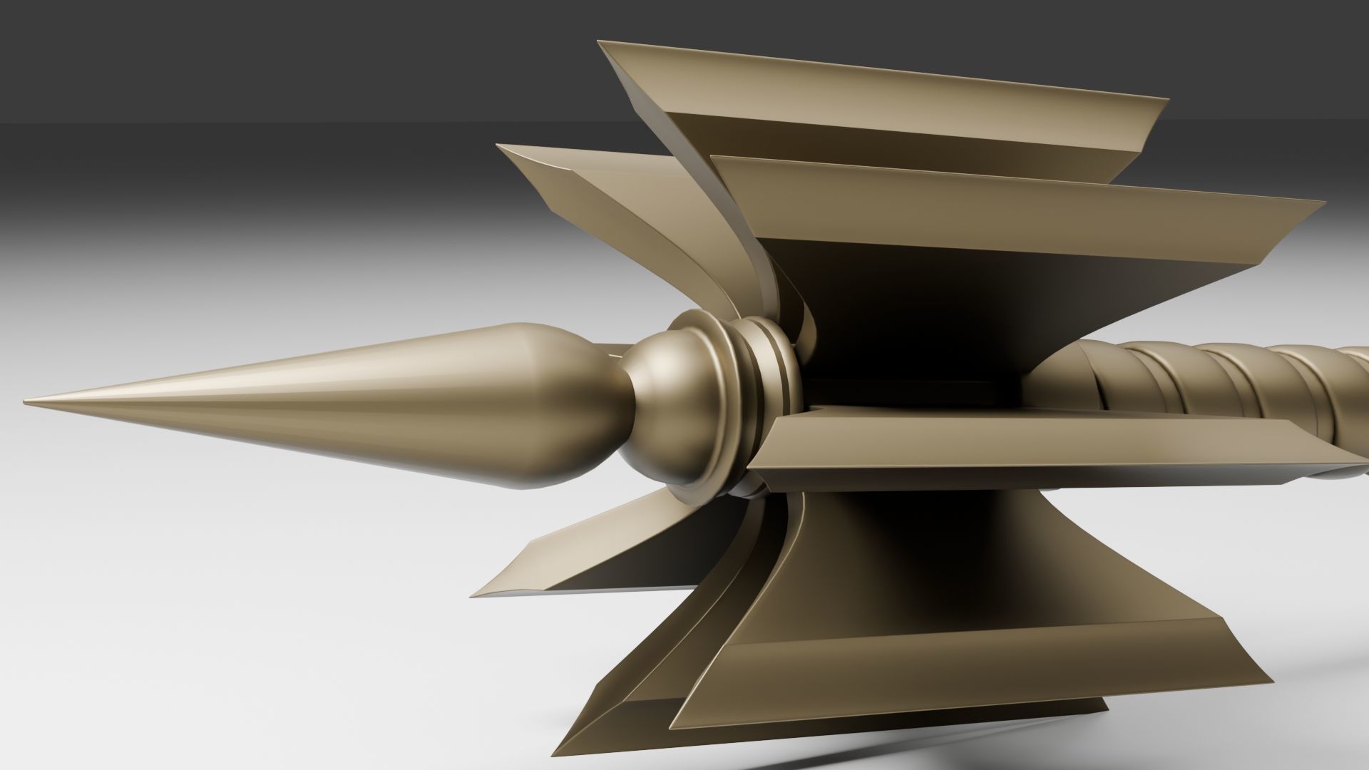 Mace ax  for 3D printing and CNC machines 3D print model_4