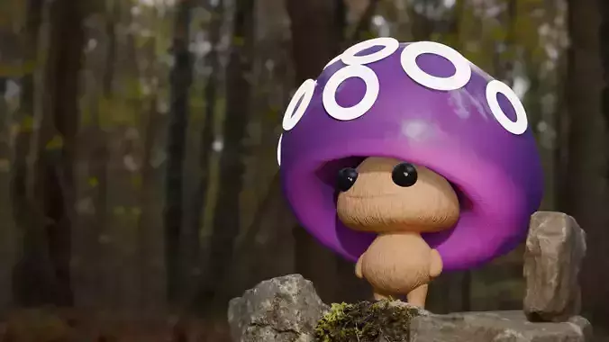 Fantasy living mushroom