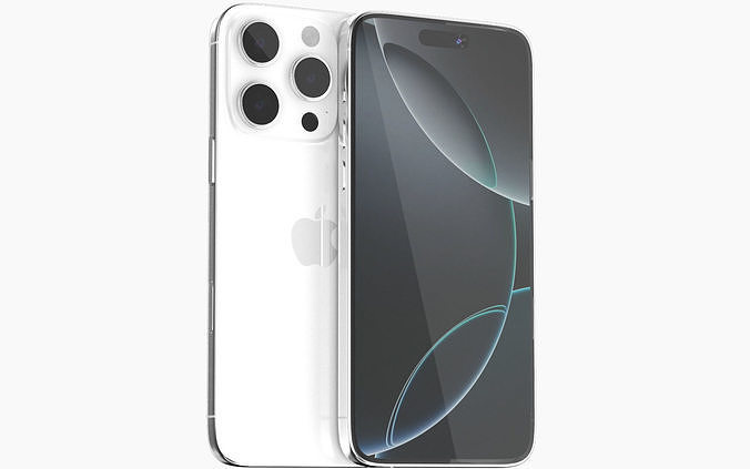 Apple iPhone 16 pro white 3D model
