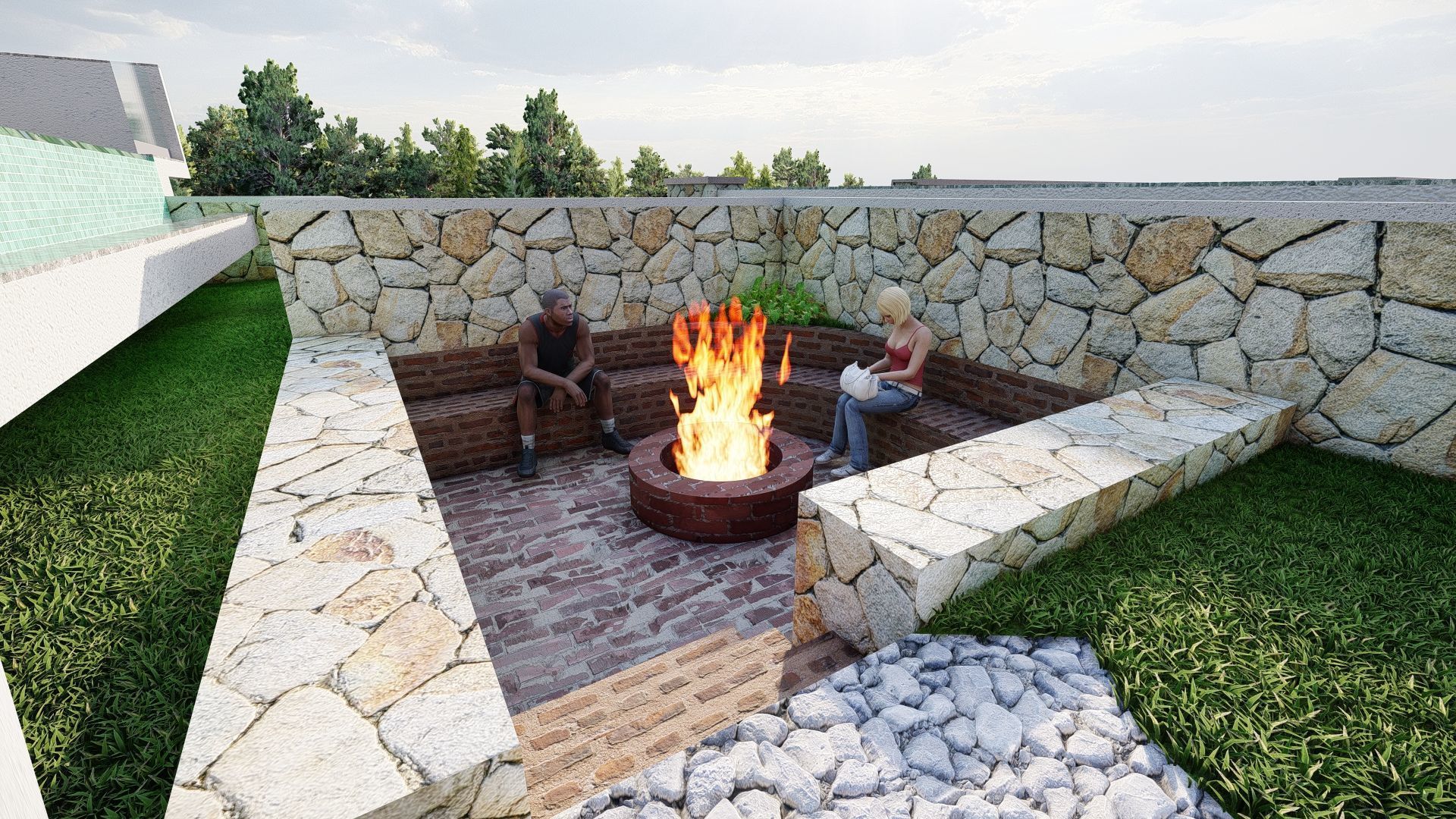 mediterranean architecture 3D model_3