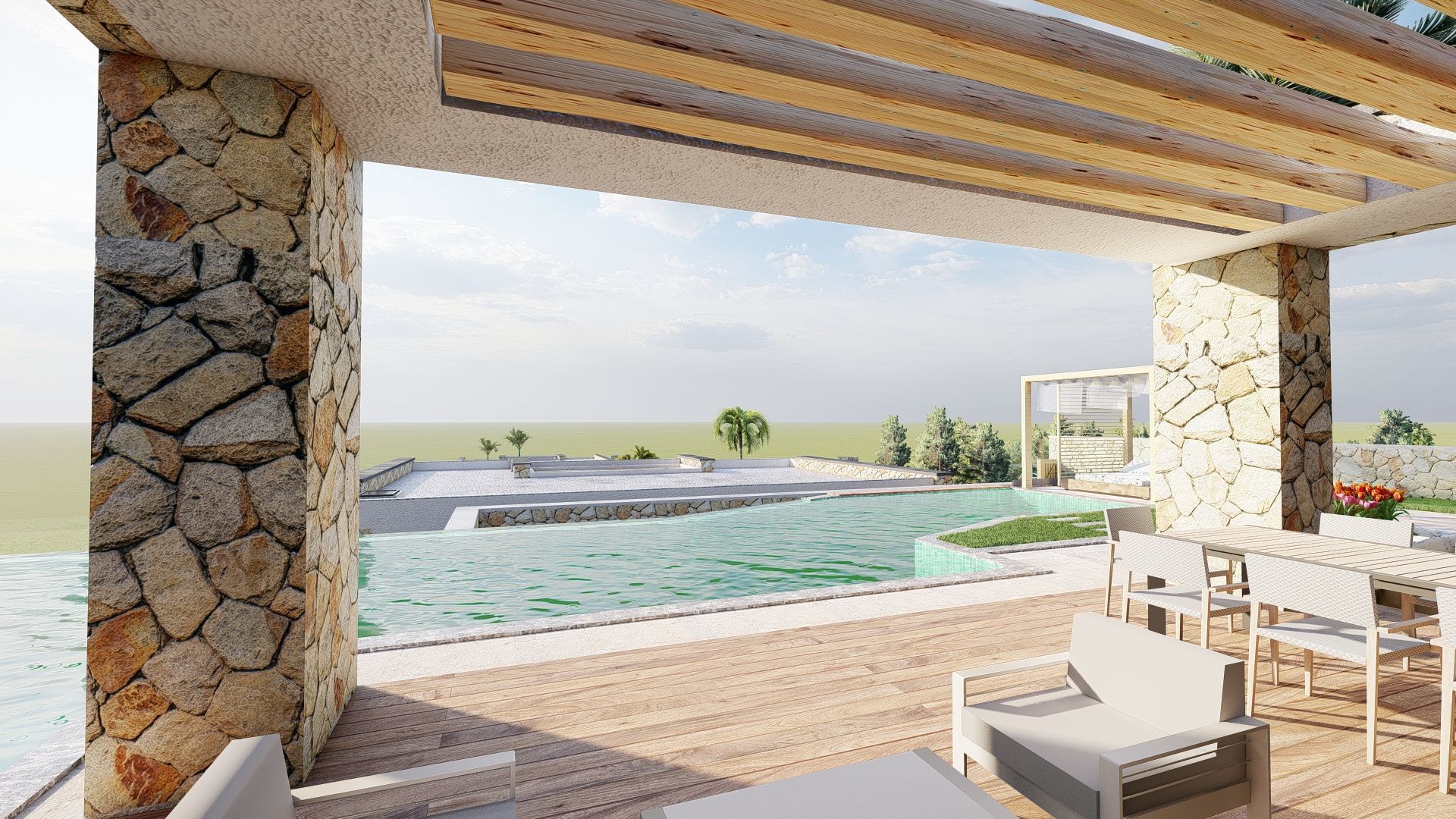 mediterranean architecture 3D model_2