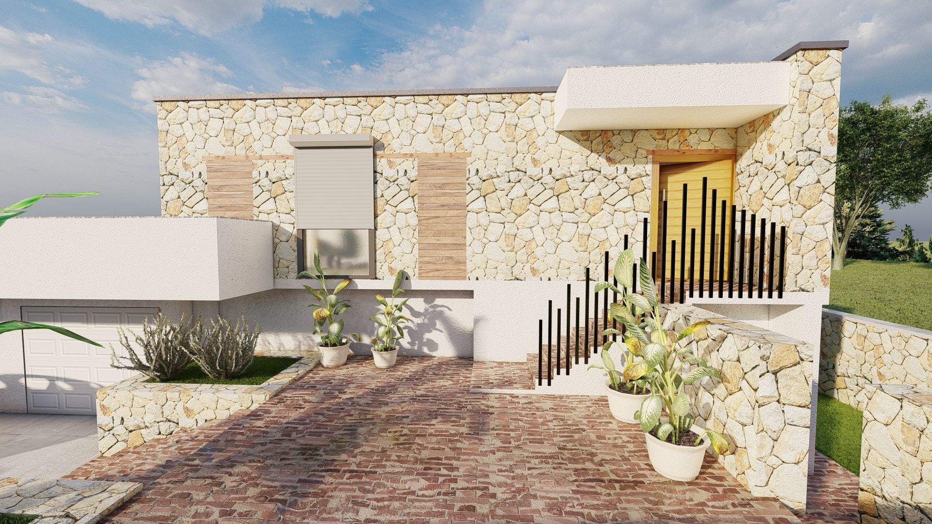 mediterranean architecture 3D model_10