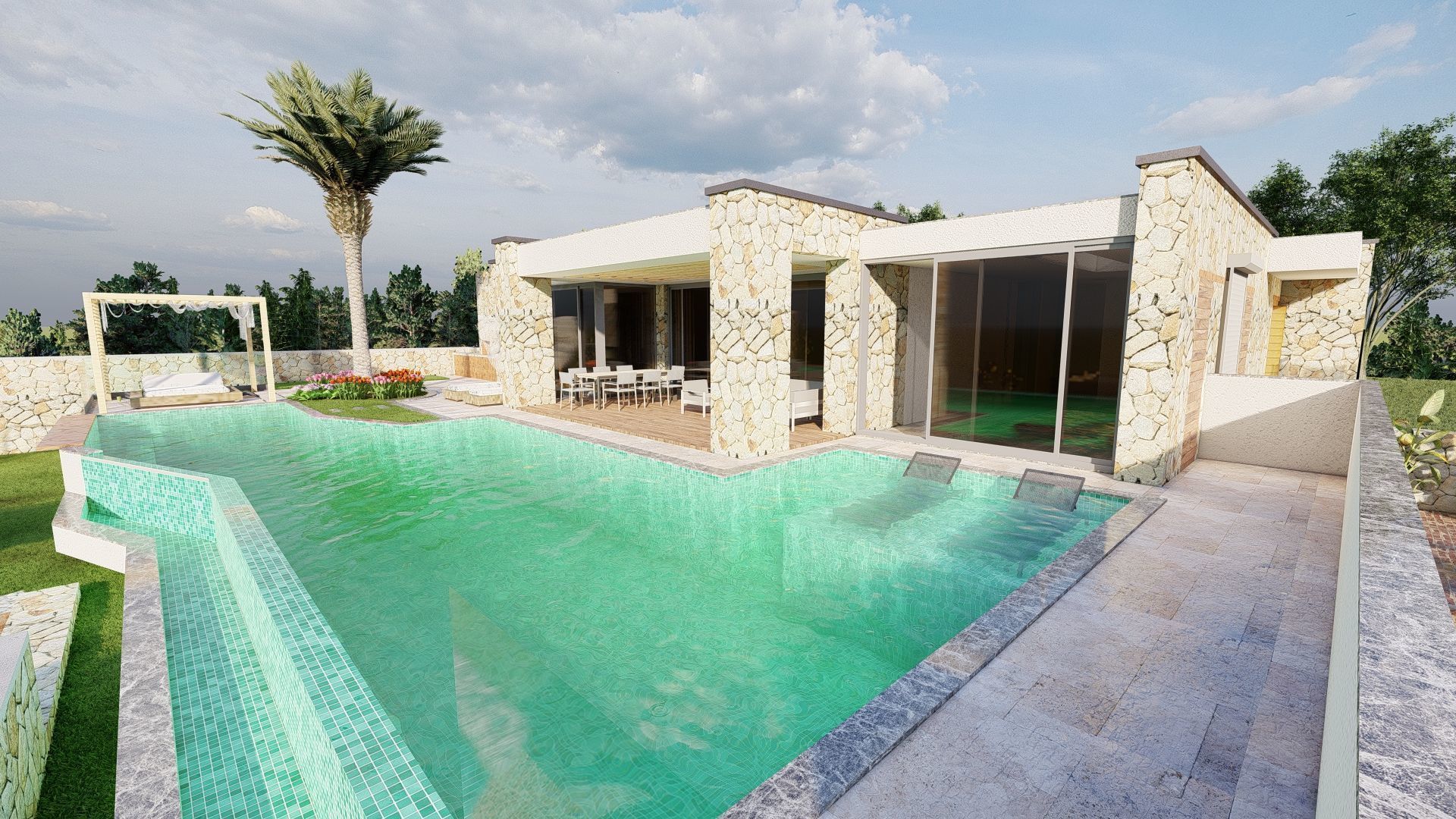 mediterranean architecture 3D model_9