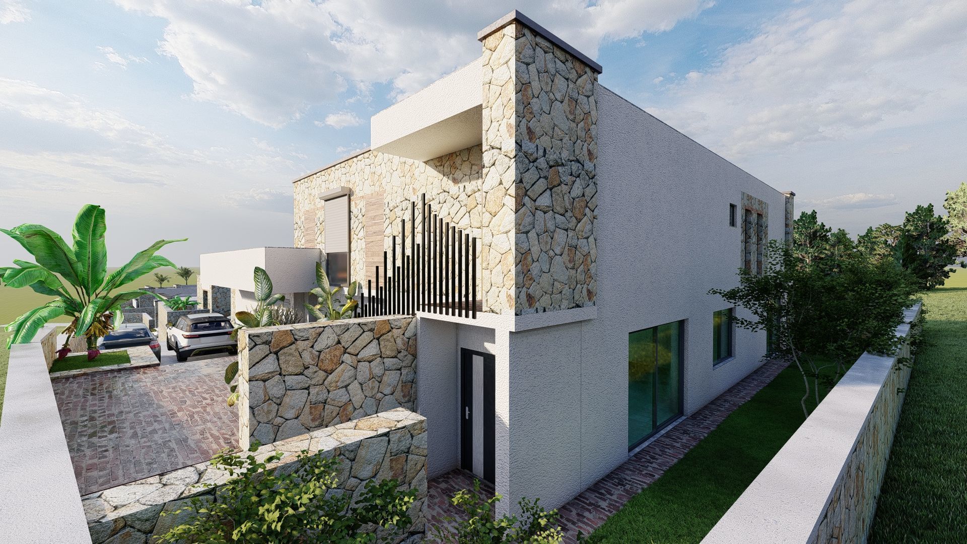 mediterranean architecture 3D model_6