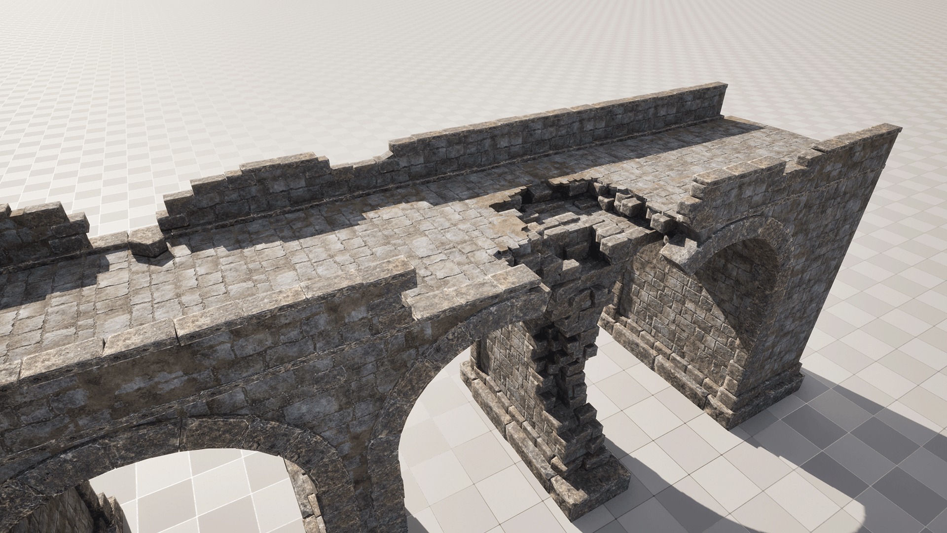 Ruined Castle Pack UNREAL ENGINE 5 Low-poly 3D model_1
