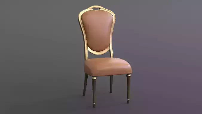 Banquet Chair 3D Model Low-poly 3D model