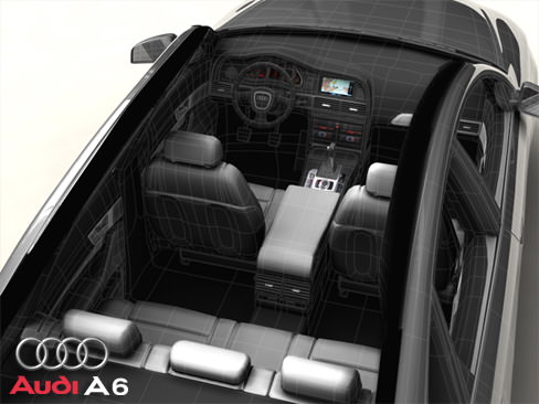 Audi A6 3D model_6