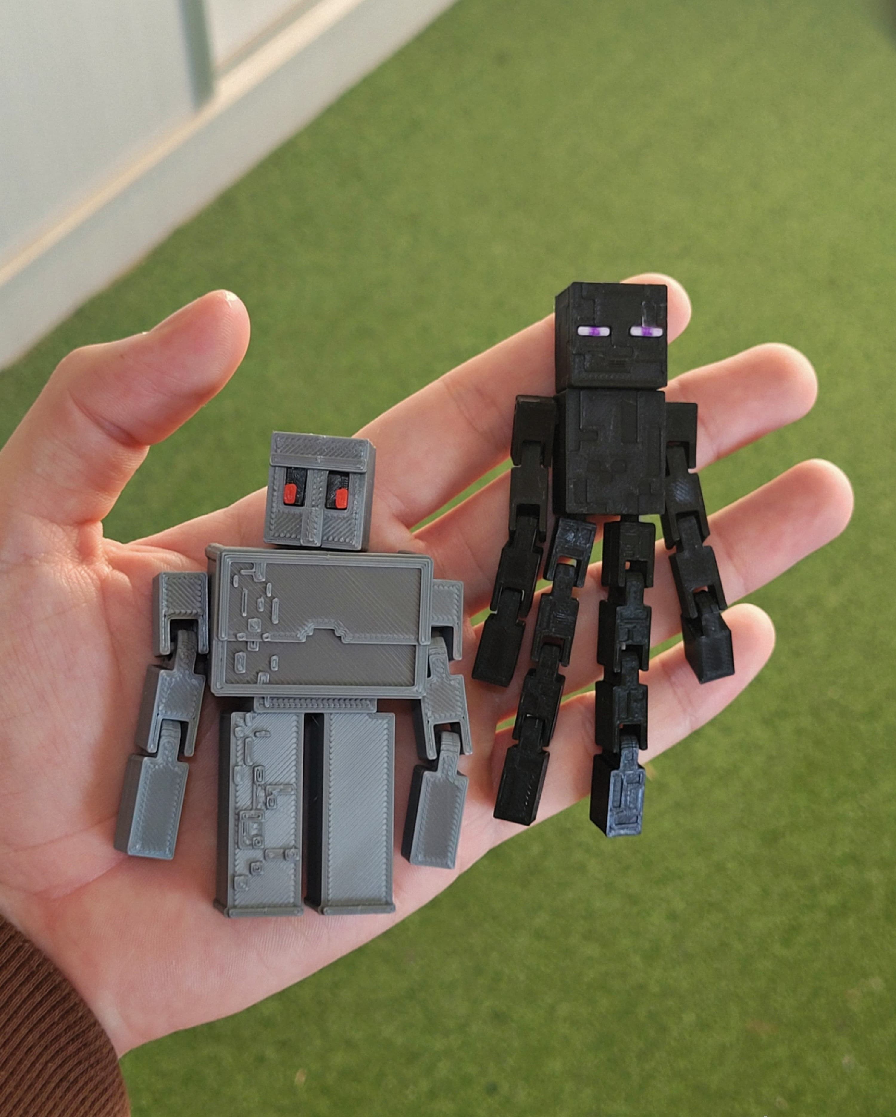 MINECRAFT PACK MOBS ESQUELETO ARANA ENDERMAN GOLEM 3D print model_2