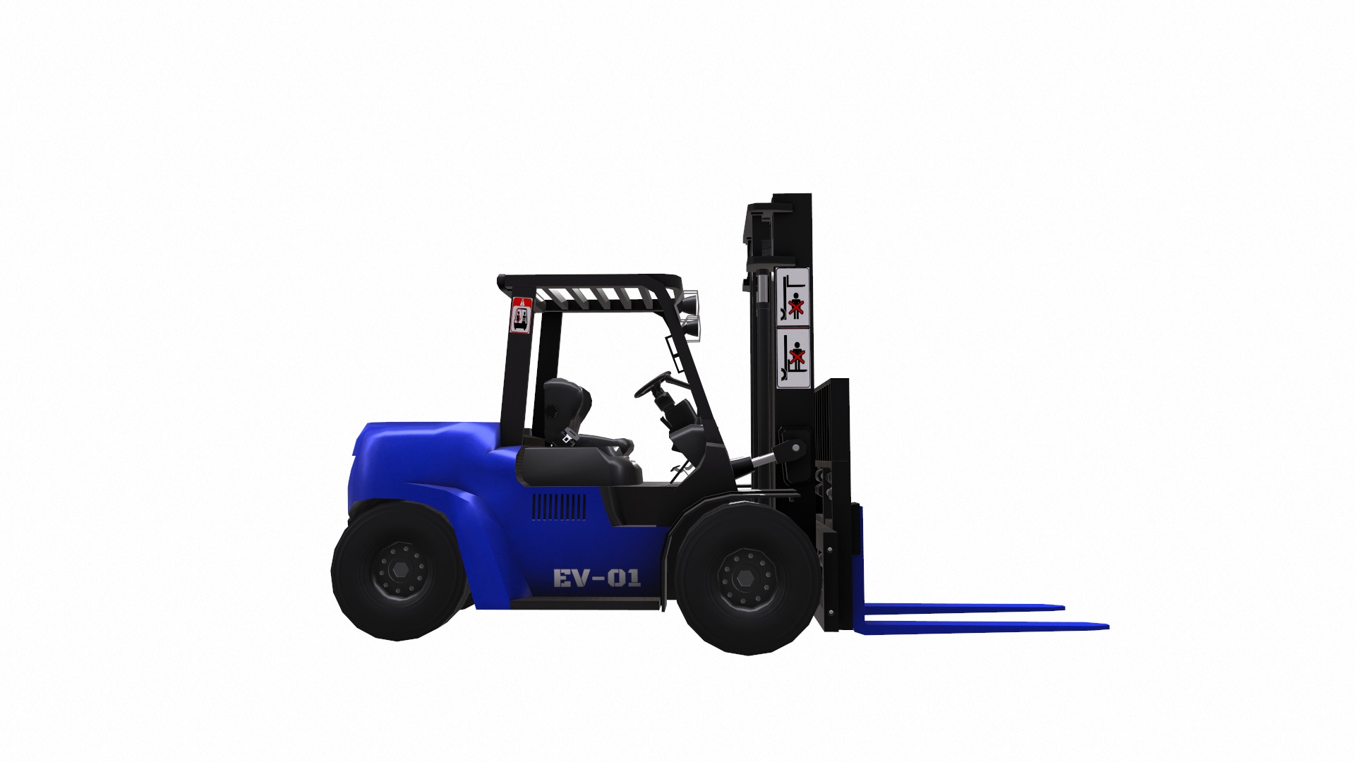 ForkLift - EV Low Poly  Low-poly 3D model_17