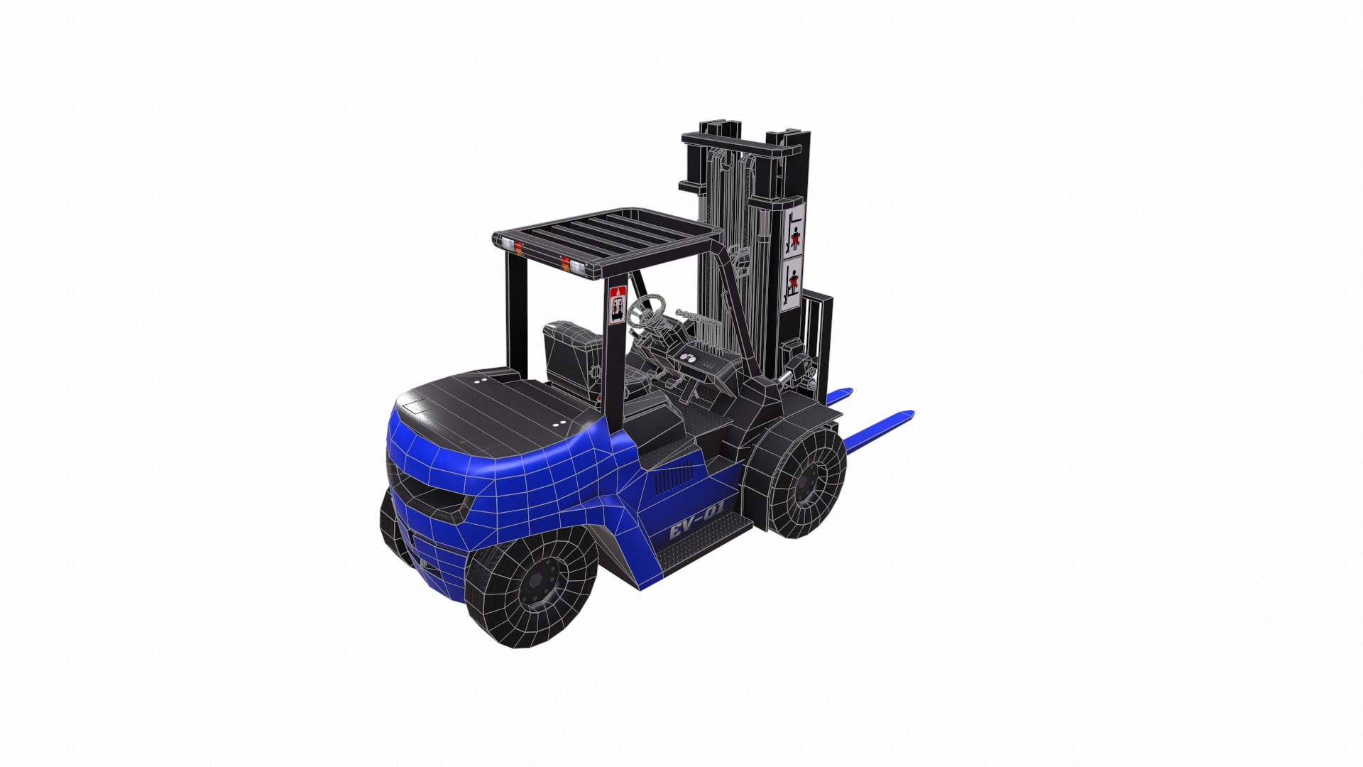 ForkLift - EV Low Poly  Low-poly 3D model_20