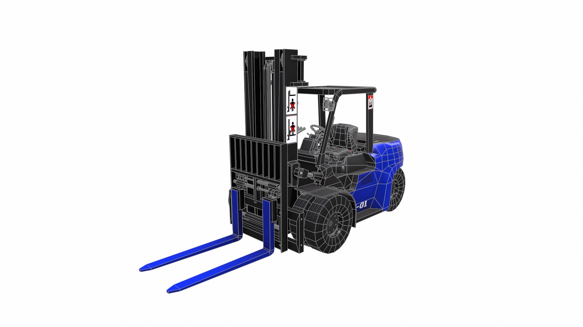 ForkLift - EV Low Poly  Low-poly 3D model_19