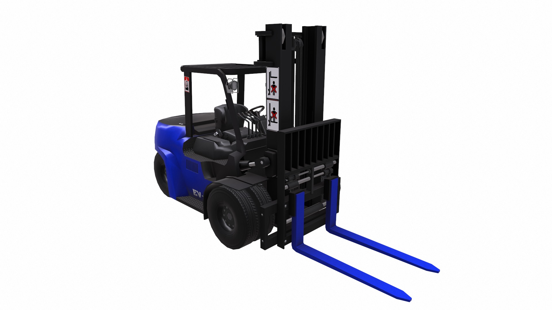 ForkLift - EV Low Poly  Low-poly 3D model_12