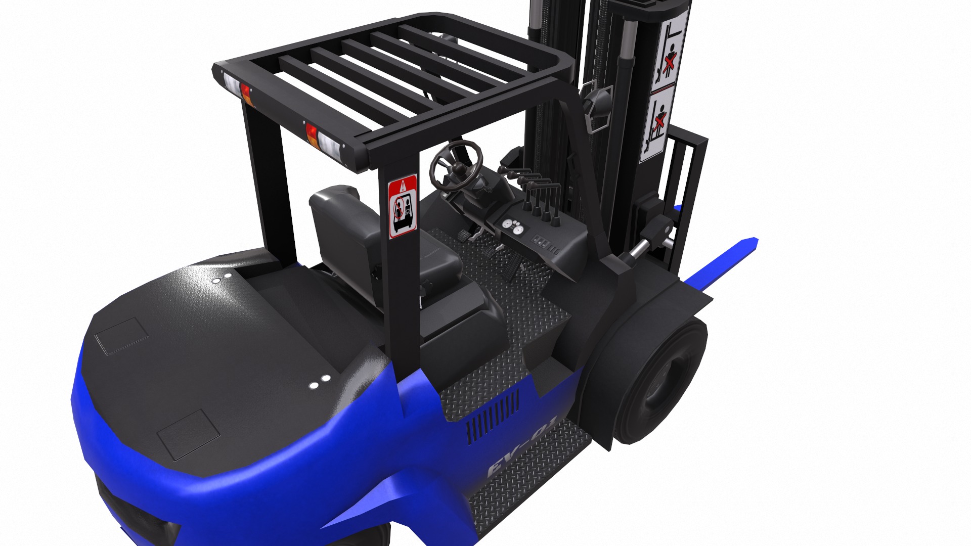 ForkLift - EV Low Poly  Low-poly 3D model_22