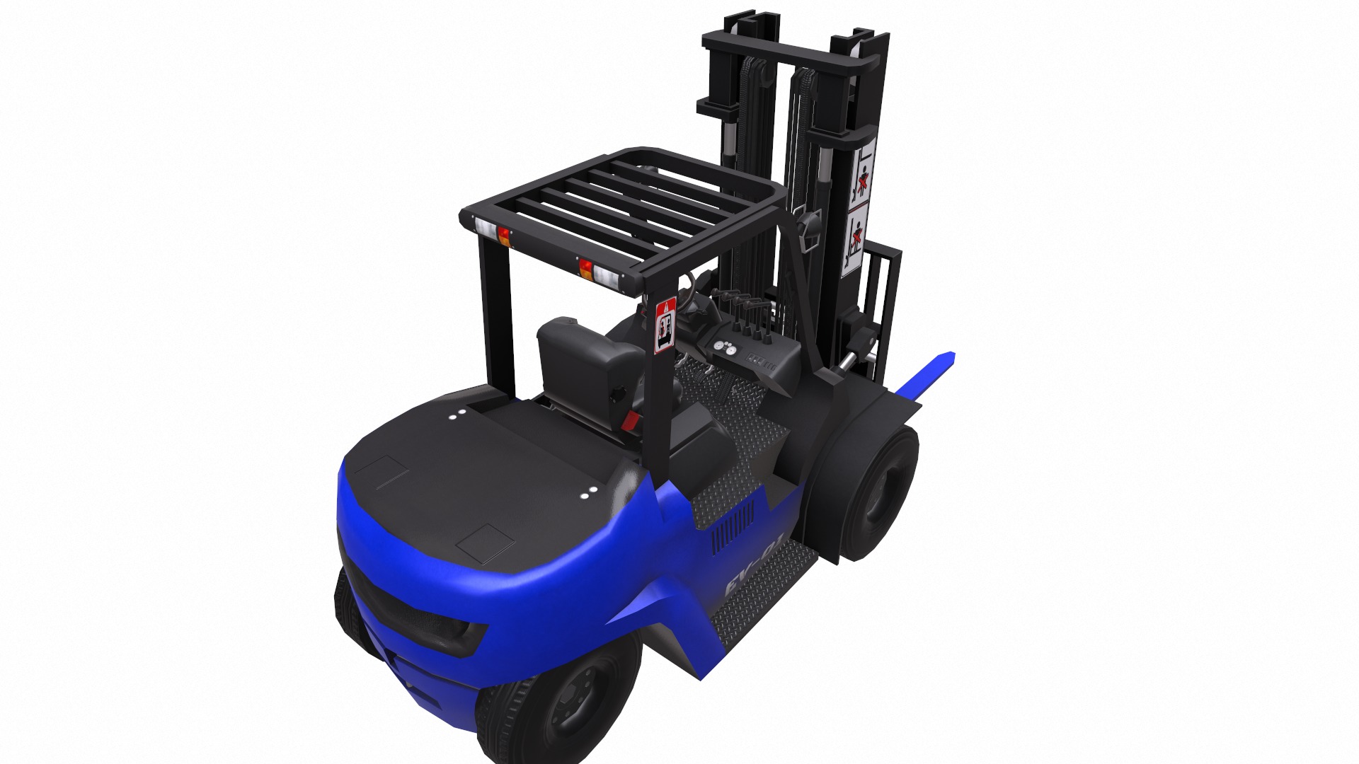 ForkLift - EV Low Poly  Low-poly 3D model_14
