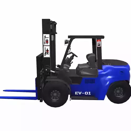 ForkLift - EV Low Poly  Low-poly 3D model