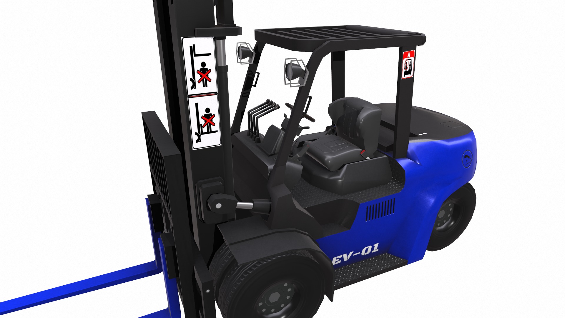 ForkLift - EV Low Poly  Low-poly 3D model_21