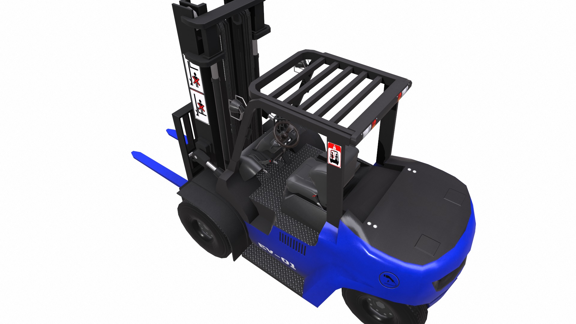 ForkLift - EV Low Poly  Low-poly 3D model_23