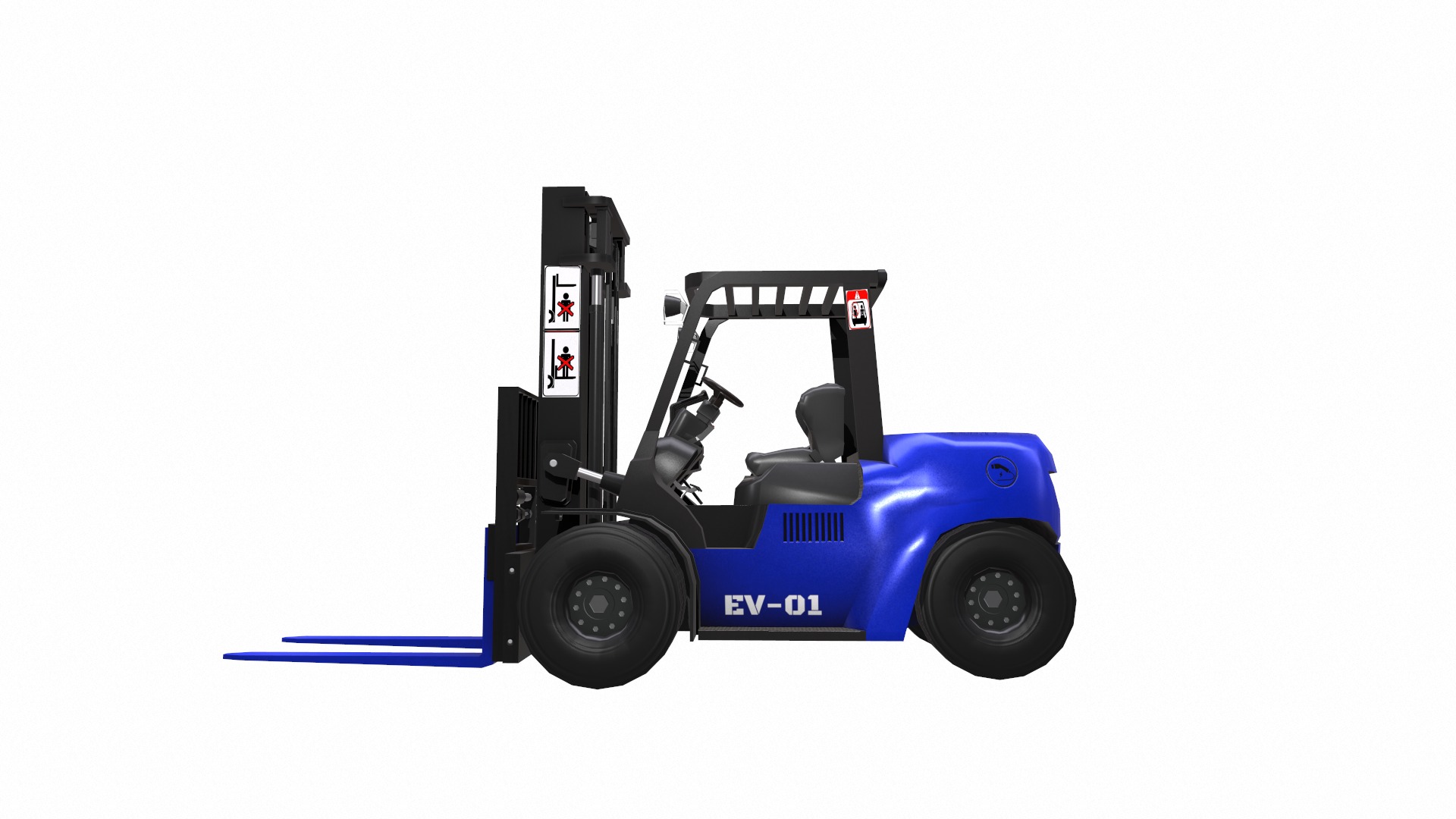 ForkLift - EV Low Poly  Low-poly 3D model_15