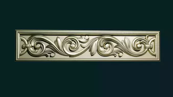 Molding dekorative pattern ready for 3d printing 3d model