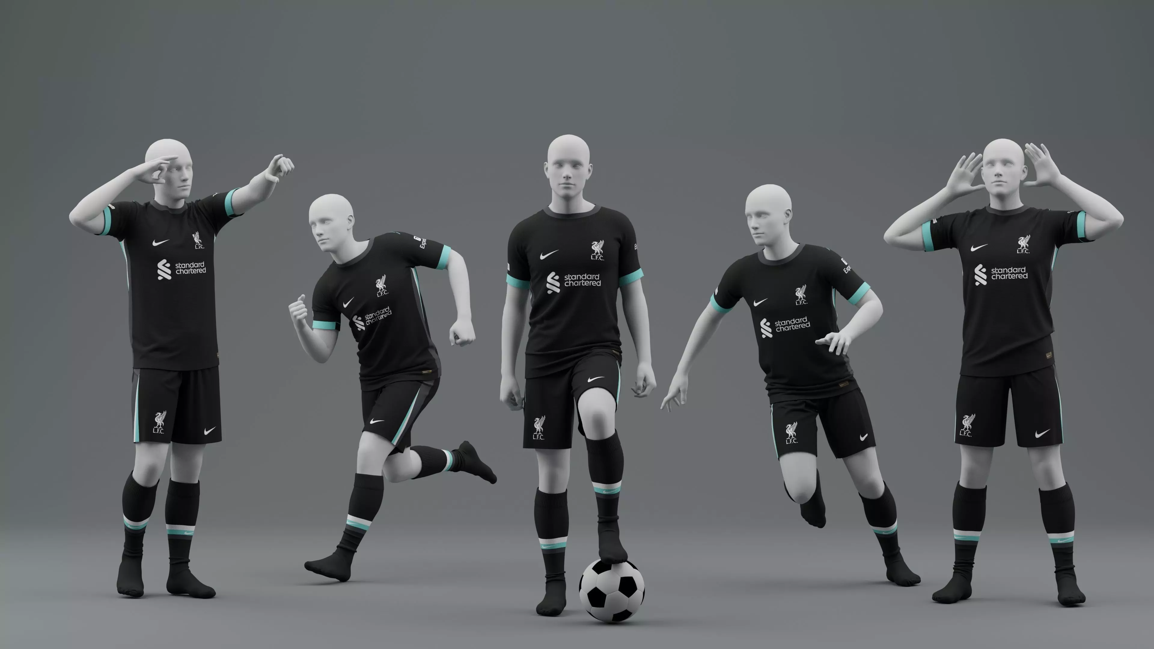 Liverpool 2024 2025 Away Jersey 3D model