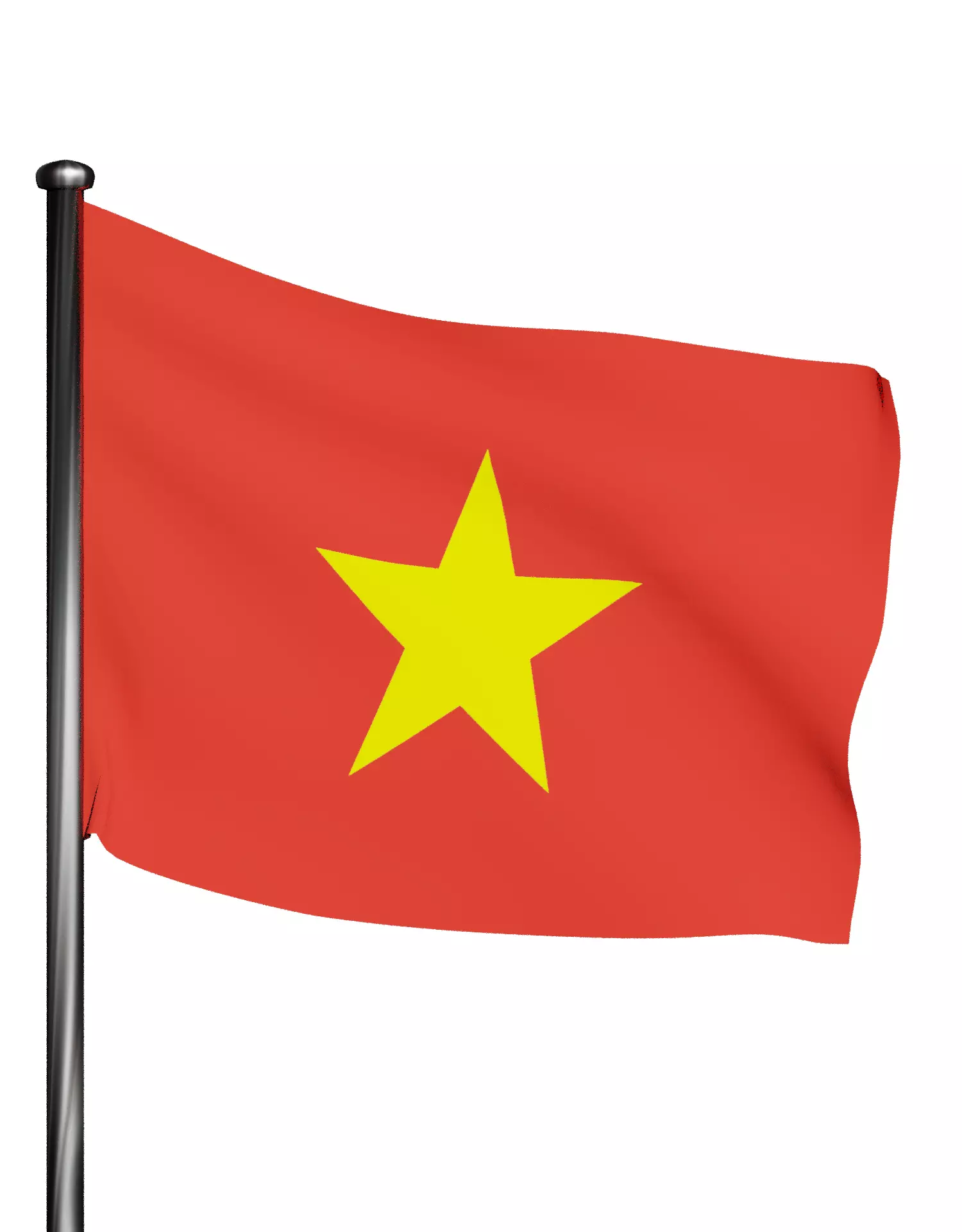 Vietnam flag 3D model