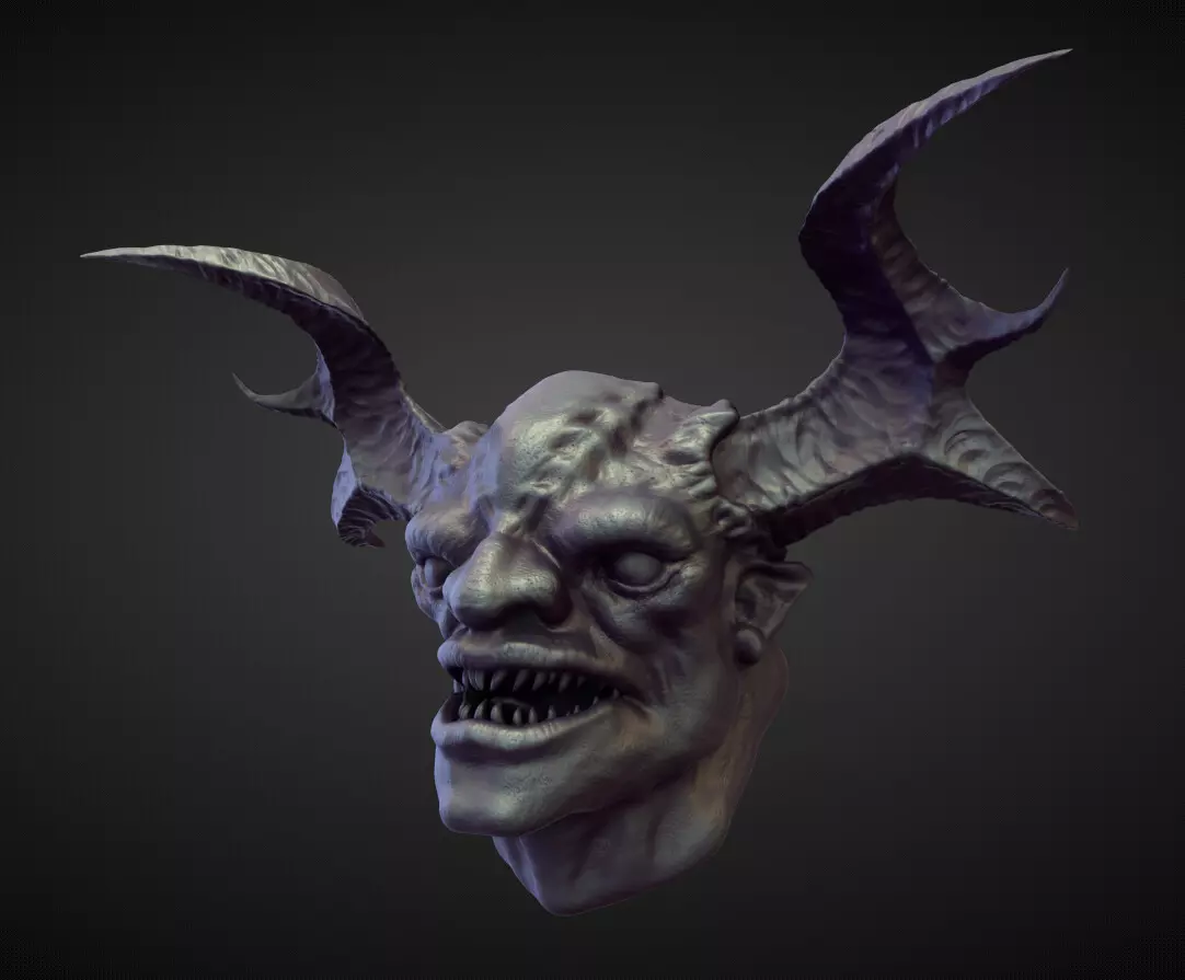 HEAD50 high poly sculpt  3D model_0