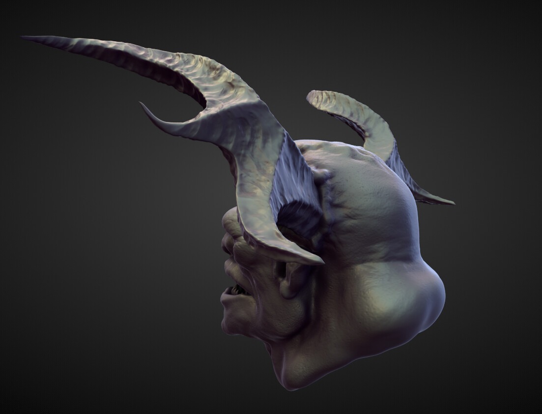 HEAD50 high poly sculpt  3D model_2