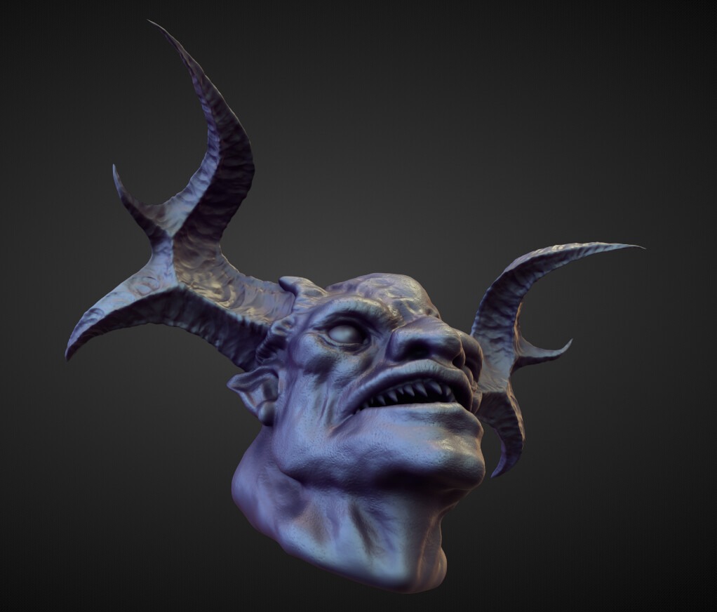HEAD50 high poly sculpt  3D model_3