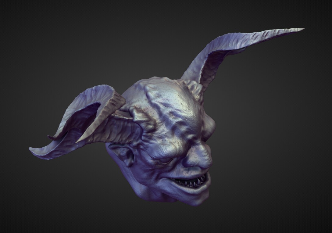 HEAD50 high poly sculpt  3D model_1