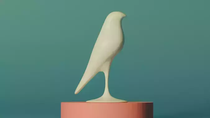 minimalist bird figurine 