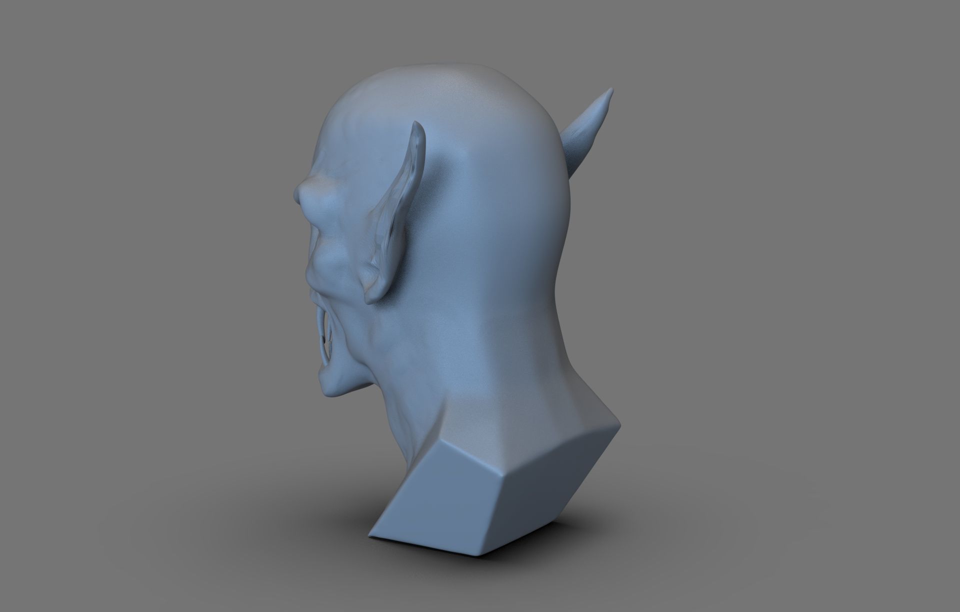 Dracula Bust 3D print model_4