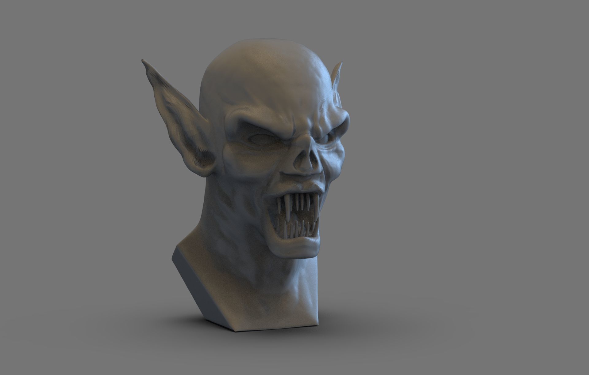 Dracula Bust 3D print model_2