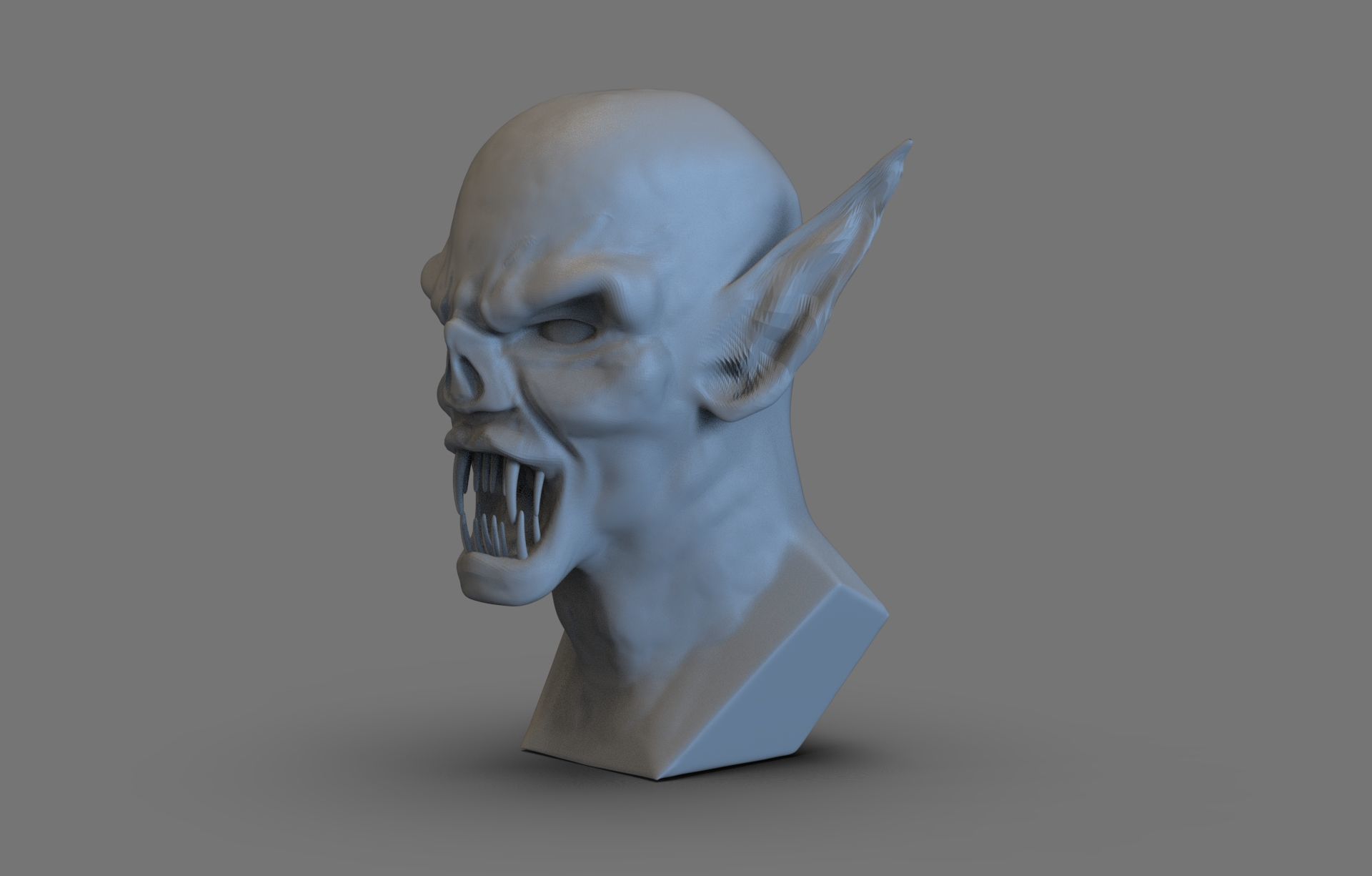Dracula Bust 3D print model_3