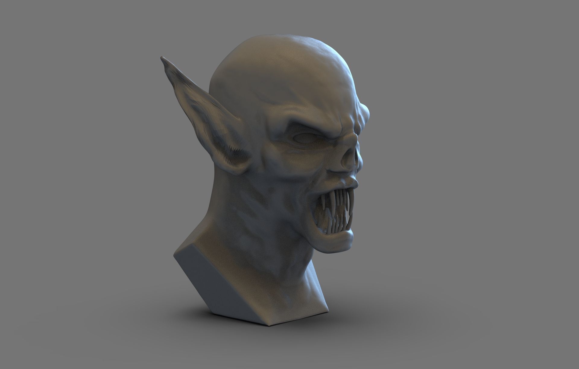 Dracula Bust 3D print model_6