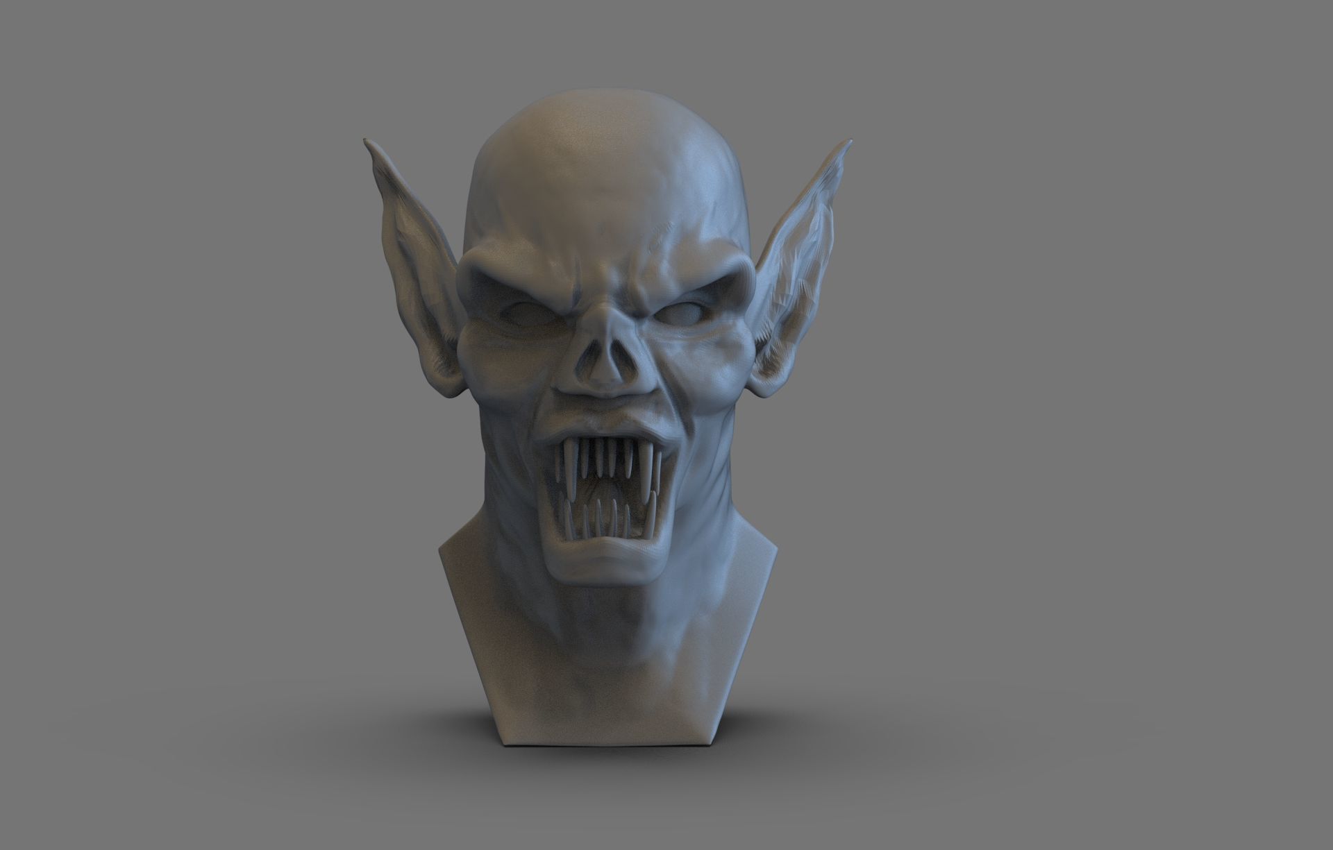 Dracula Bust 3D print model_1