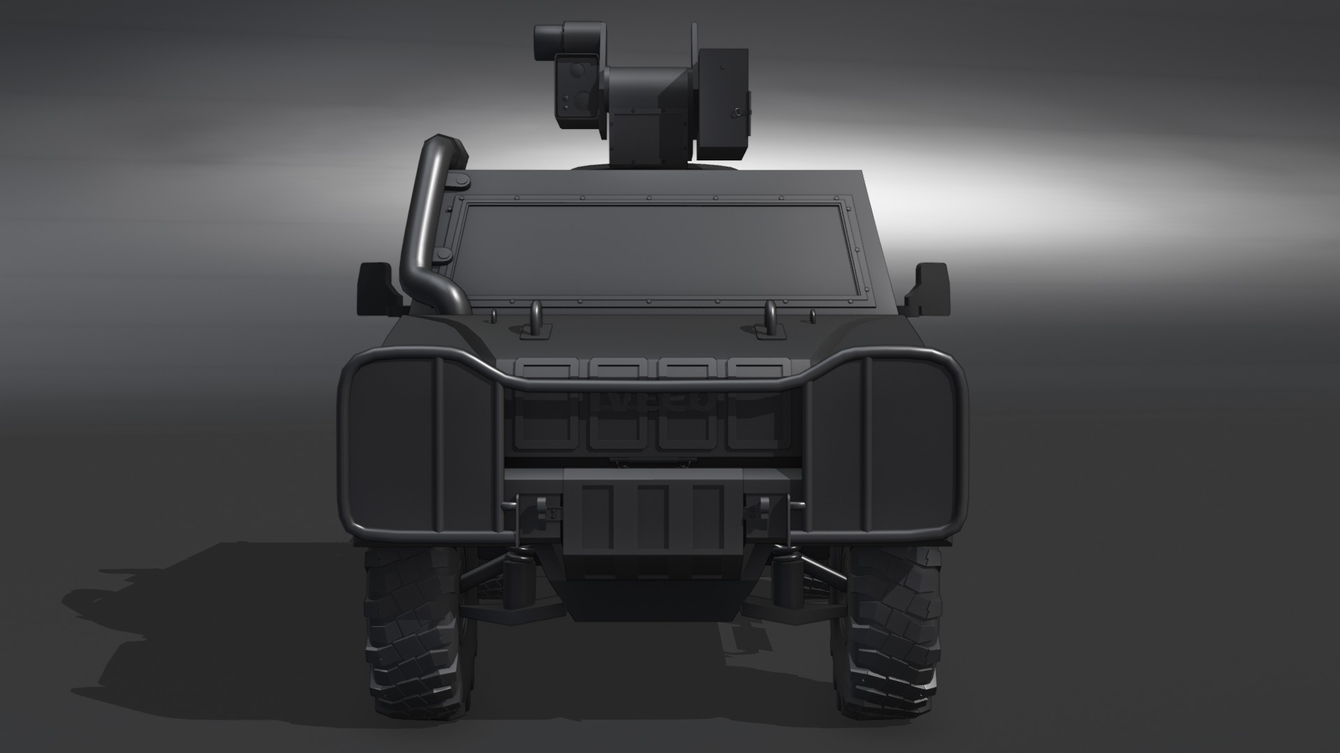  Light armored vehicle Iveco LMV Low-poly 3D model_8