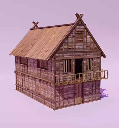 Medieval House Realistic Detailed 3d model 