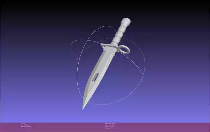 Mirai Nikki Gasai Yuno Combat Knife 3D print model