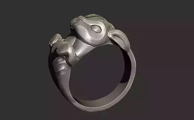 Bunny and Heart Ring
