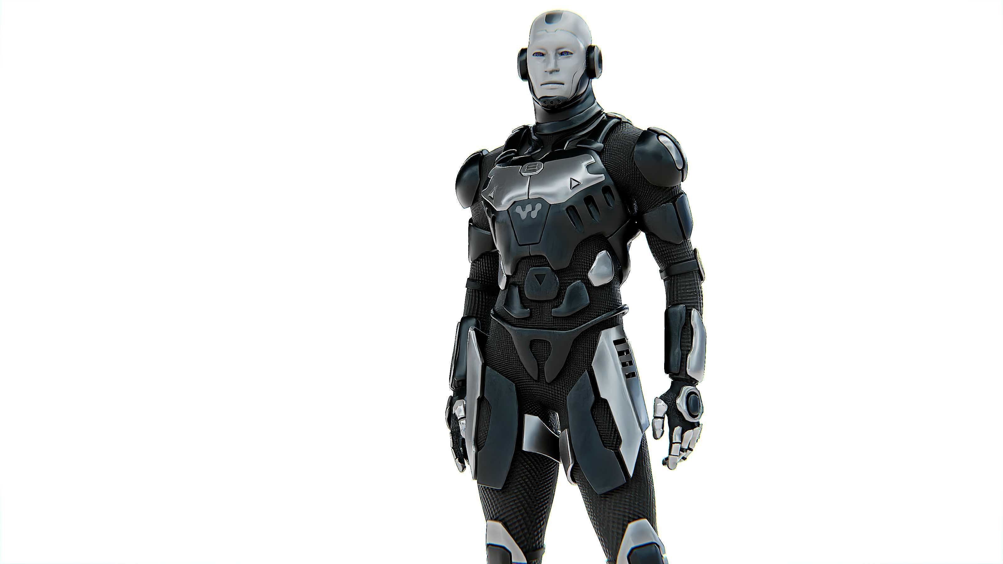 MECHA SOLDIER-B Rigged for Unreal Engine - Unity - MIXAMO 3D model_2