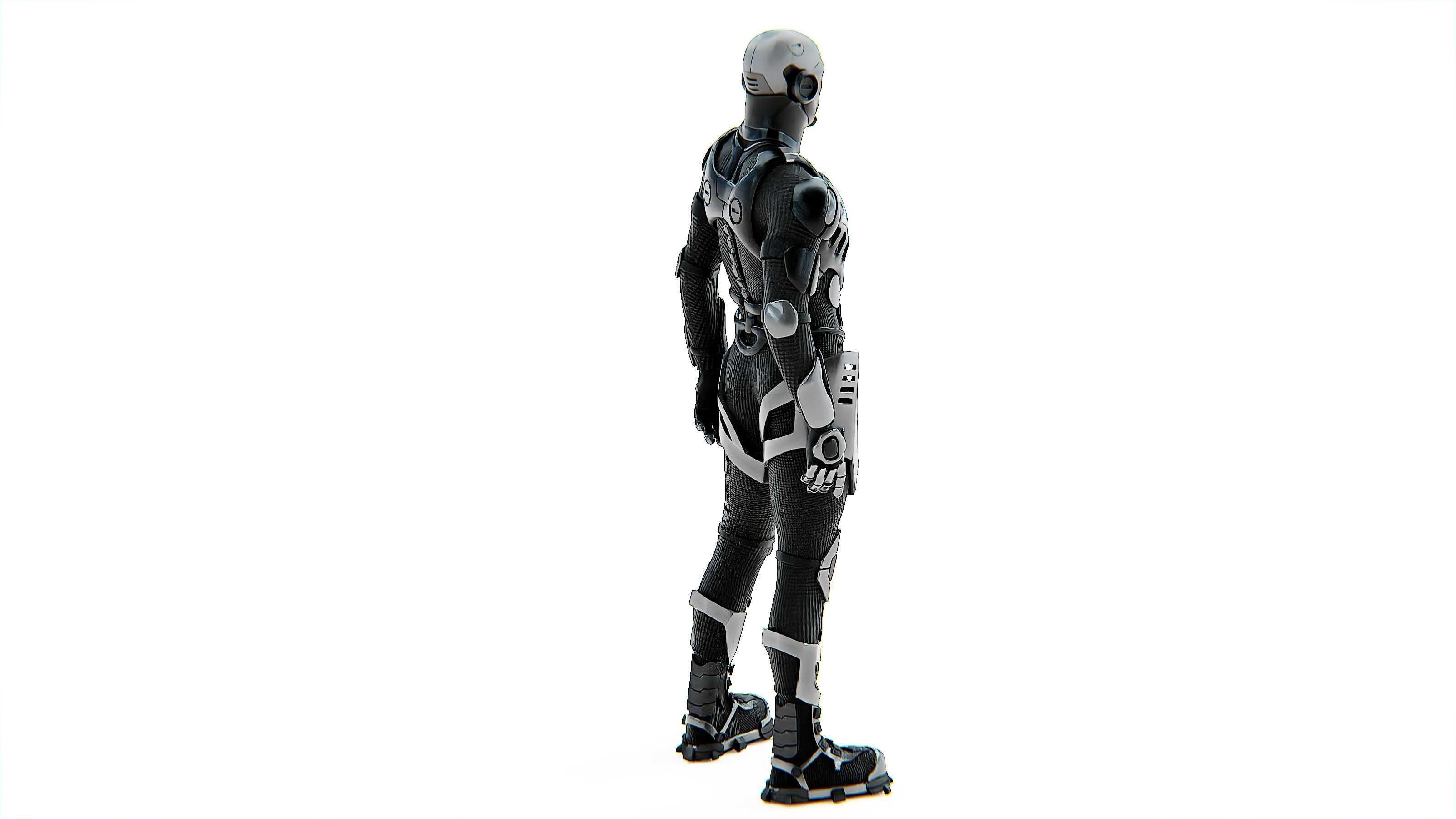 MECHA SOLDIER-B Rigged for Unreal Engine - Unity - MIXAMO 3D model_10